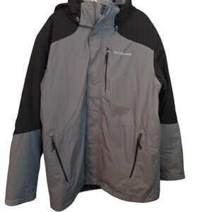 Like New Men's Columbia L Onmi-Tech Interchange 3 in 1 Two Tone Gray Jacket